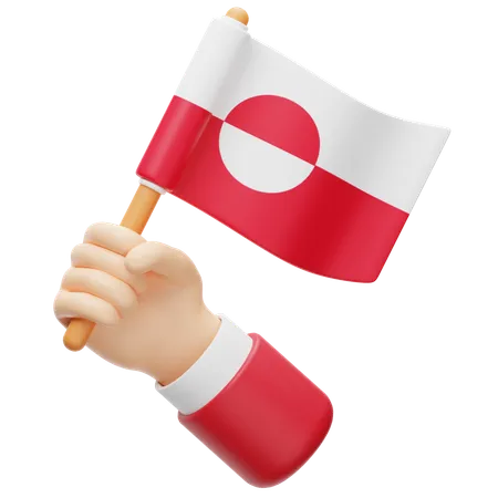 Greenland Flag  3D Icon