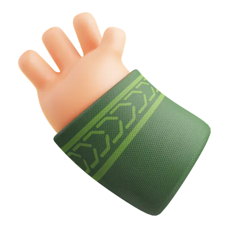 Ramadan Greeting Hand 3D Icon
