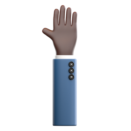Greeting Hand Gesture  3D Icon