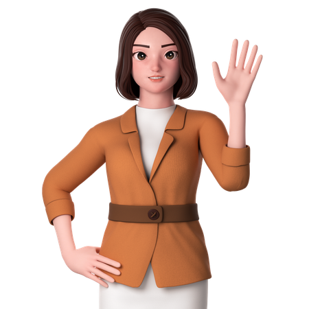 Greeting Pose  3D Icon