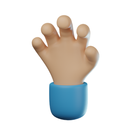 Geste mit der Hand greifen  3D Icon