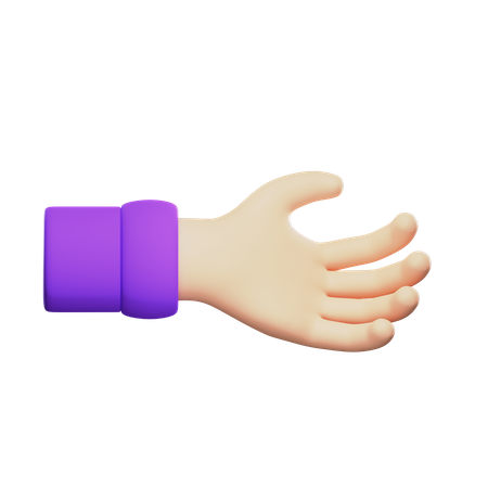 Greifende Handbewegung  3D Icon