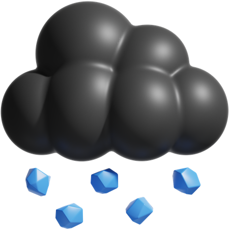 Grêle la nuit  3D Icon