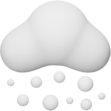Grêle de nuages  3D Icon