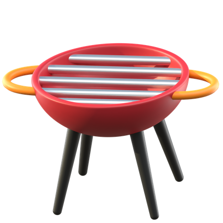 Grelhador de carne  3D Icon