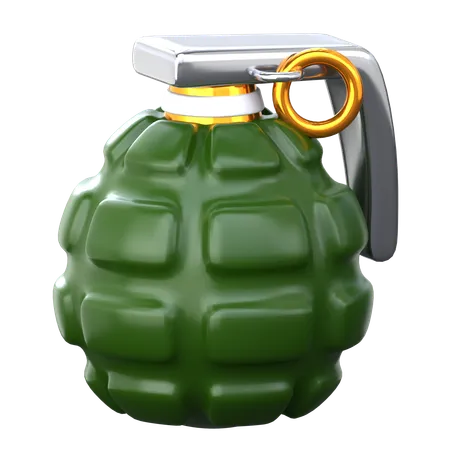 Grenade 3 D Military Icon 3D Icon