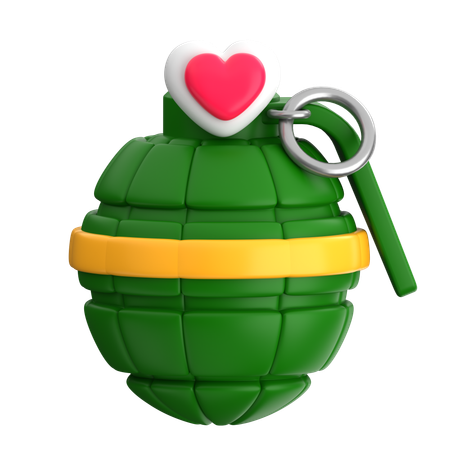 Grenade Amour Paix  3D Icon