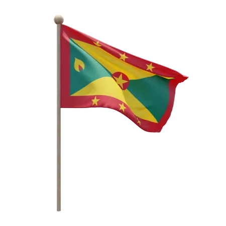 Mât de drapeau de Grenade  3D Flag