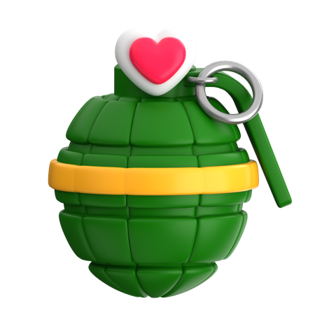 Grenade Love Peace  3D Icon