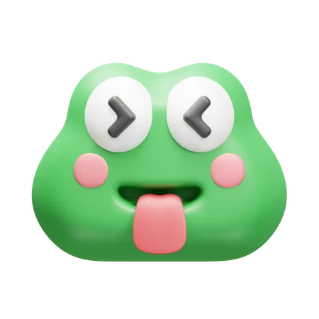 Animoji grenouille  3D Icon