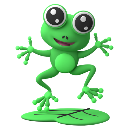 Grenouille joyeuse  3D Icon