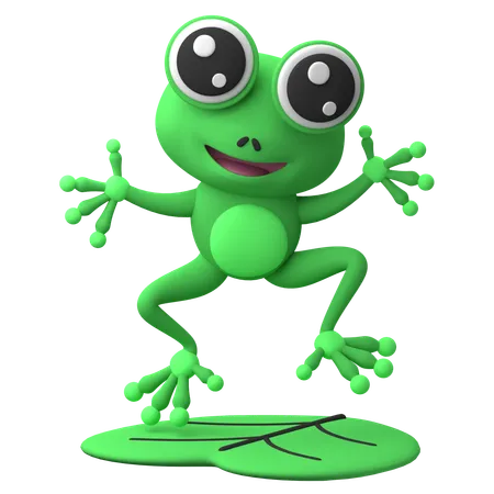 Grenouille joyeuse  3D Icon