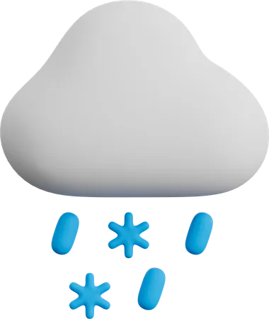 Neige fondue  3D Icon