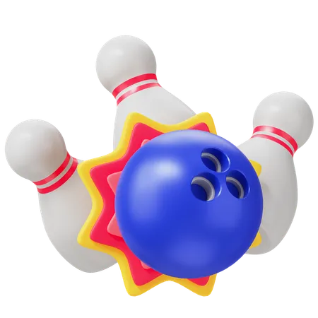 Grève de bowling  3D Icon