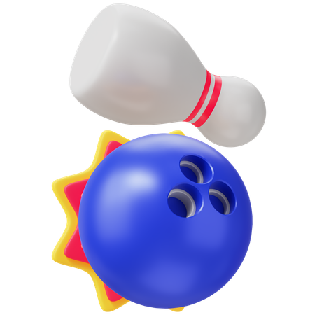 Grève de bowling  3D Icon