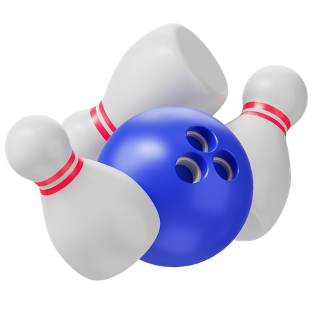 Grève de bowling  3D Icon