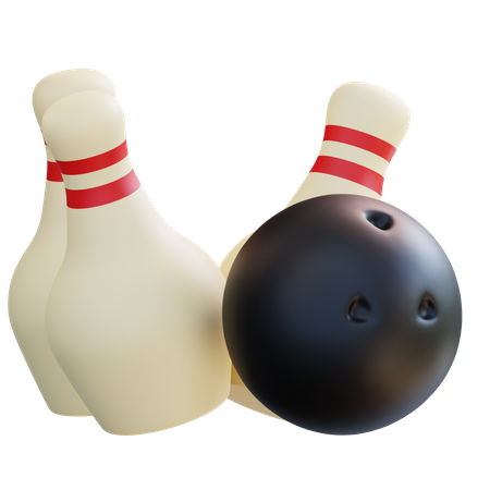 Grève de bowling  3D Icon