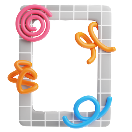 灰色の線  3D Icon