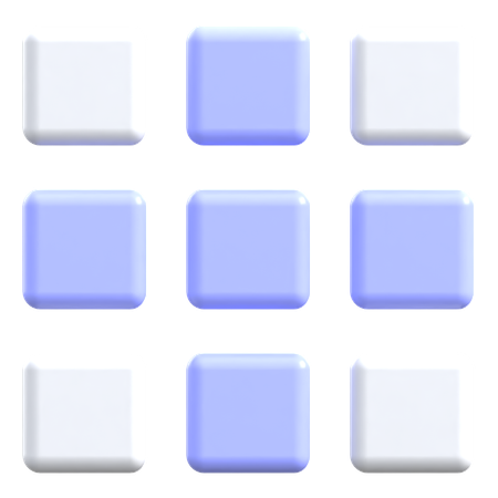 그리드  3D Icon