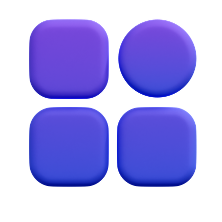 グリッド  3D Icon