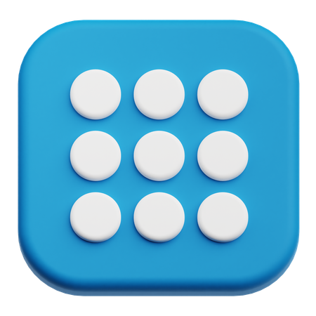 Grid  3D Icon