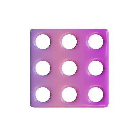 Grid  3D Icon