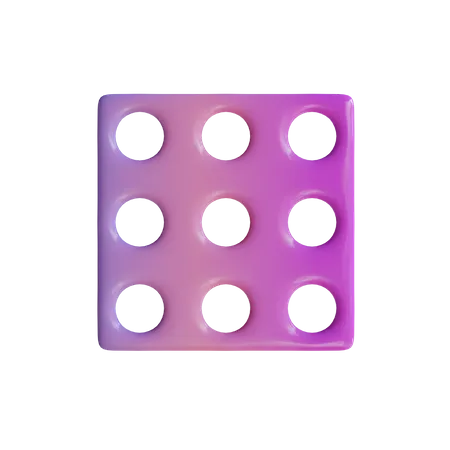 Grid  3D Icon