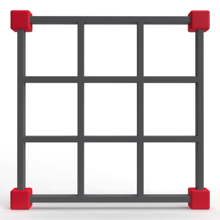 Grid  3D Icon