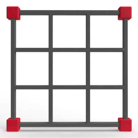 Grid  3D Icon