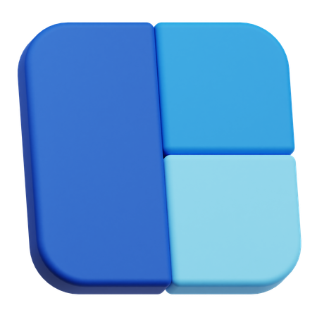 Grid  3D Icon