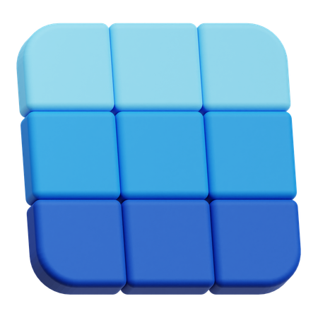 Grid  3D Icon