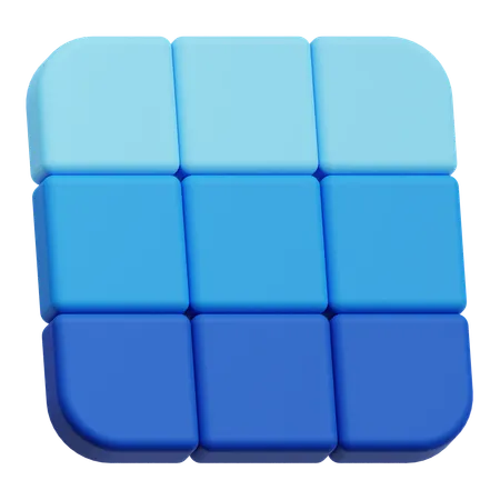 Grid  3D Icon