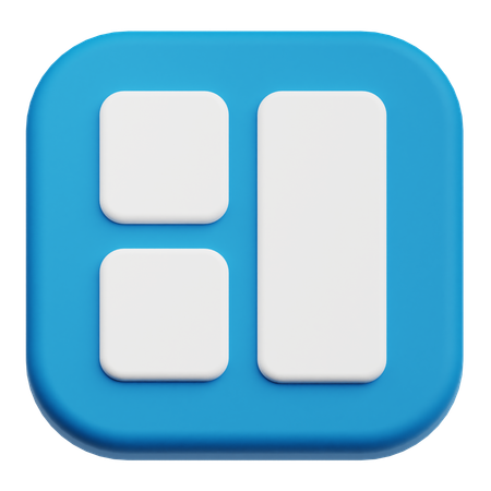 Grid  3D Icon