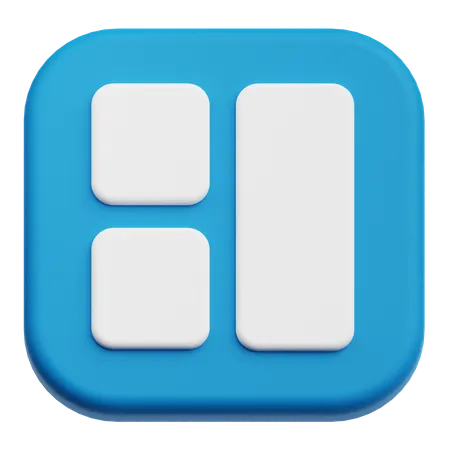 Grid  3D Icon