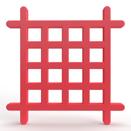 Grid  3D Icon