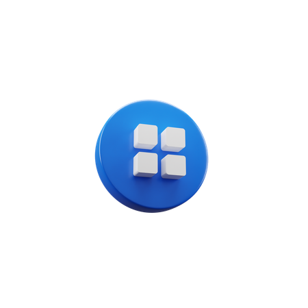 Grid  3D Icon