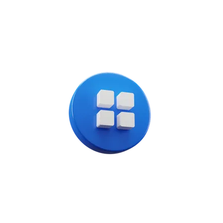 Grid  3D Icon