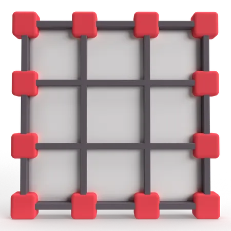 Grid  3D Icon