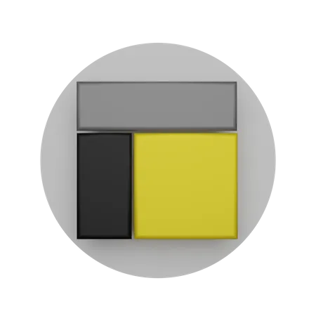 Grid  3D Icon