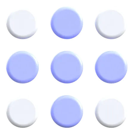 Grid  3D Icon