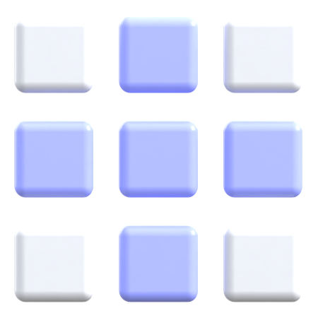 Grid  3D Icon