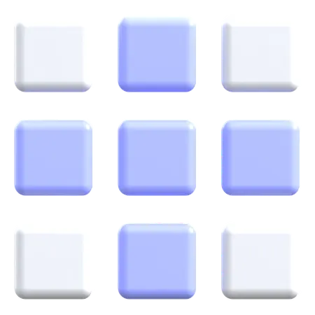Grid  3D Icon
