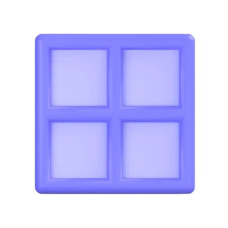 Grid  3D Icon