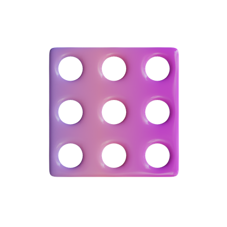 Grid  3D Icon