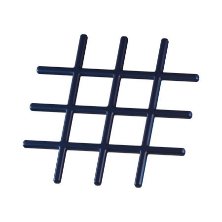 Grid  3D Icon