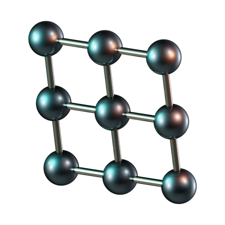 Grid  3D Icon