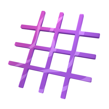 Grid  3D Icon