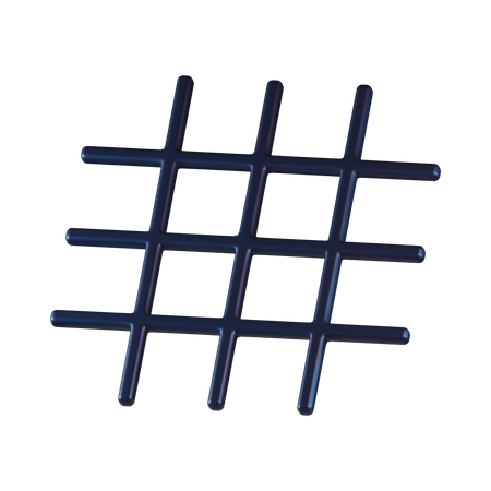 Grid  3D Icon