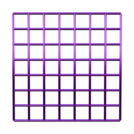 Grid Abstract Shape  3D Icon