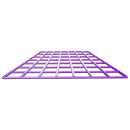Grid Abstract Shape  3D Icon